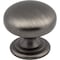 Elements 1-1/4" Diameter Brushed Pewter Florence Cabinet Mushroom Knob 2980BNBDL - alternate 1